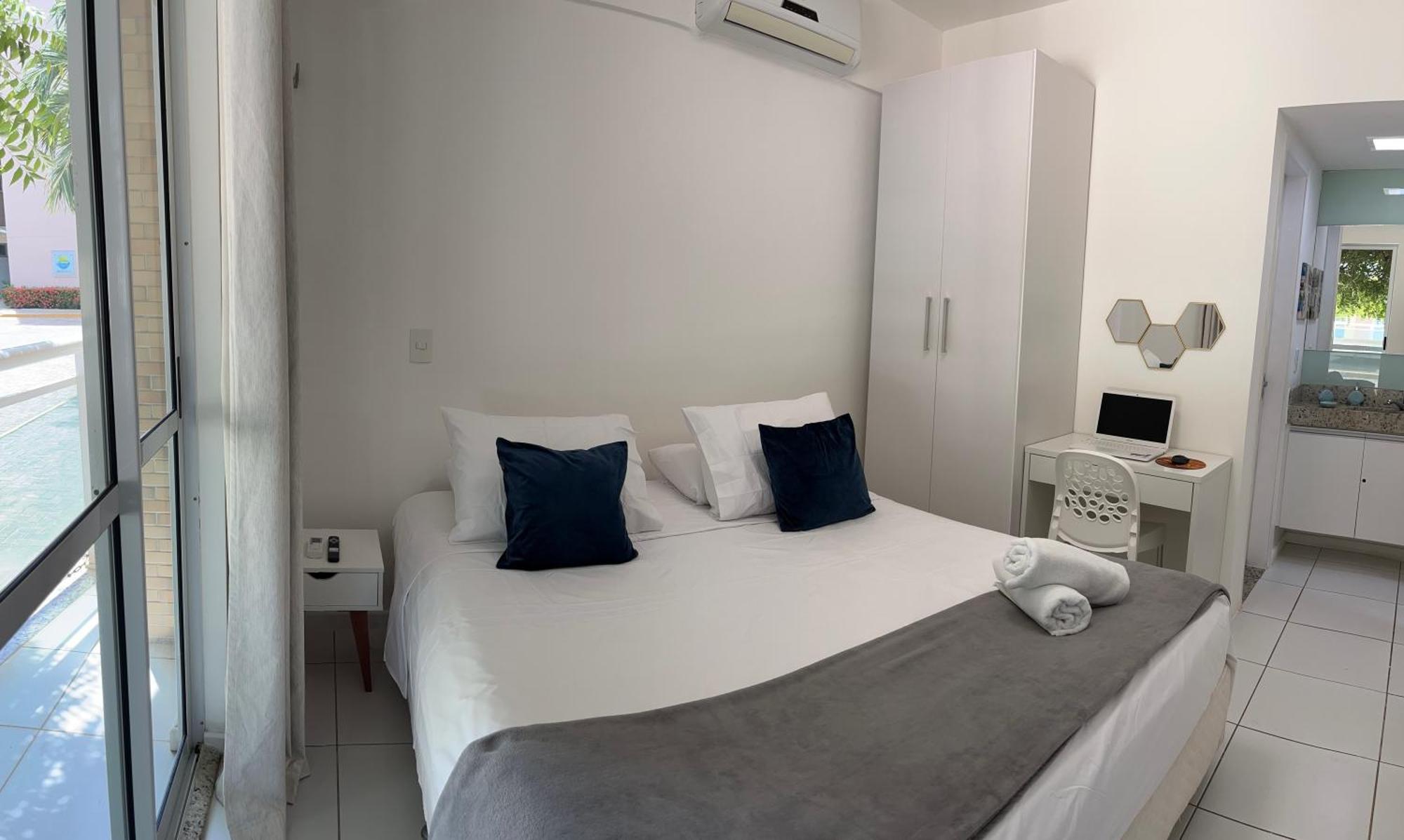 Palm Beach Porto Das Dunas, Apartamento Todo Climatizado Terreo A 350 Metros Beach Park أكويراز المظهر الخارجي الصورة